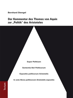 cover image of Der Kommentar des Thomas von Aquin zur "Politik" des Aristoteles